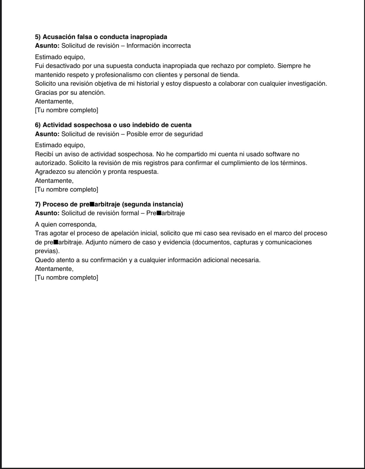 Manual Completo para Conductores Spark Driver Desactivados